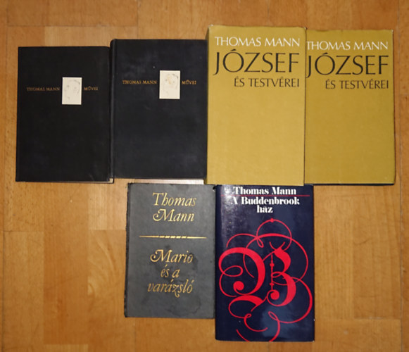 Thomas Mann: Thomas Mann 3 műve 6 kötetben: József és testvérei I-IV., A Buddenbrook ház, Márió és a varázsló antikvár