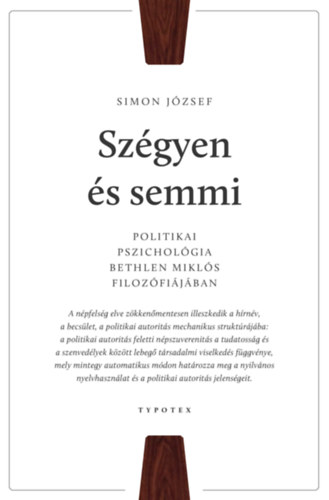 Simon József: Szégyen és semmi e-Könyv