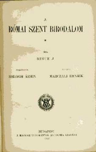 Bryce: A római szent birodalom antikvár