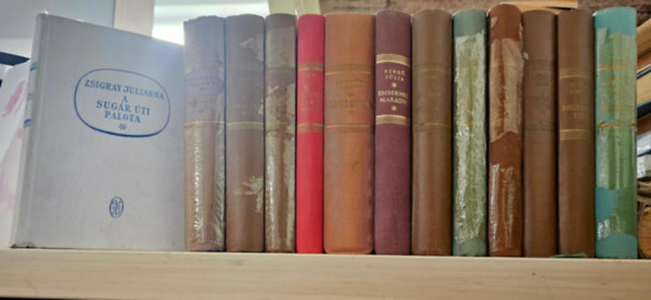 Zsigray Julianna, Franz Werfel, Bókay János, Ambrózy Ágoston, Szegő Júlia, Keszi Imre, Székely Júlia, Barát Endre, Gál György S.-Somogyi Vilmos: 13db kötet, KÖNYVMENTŐ AJÁNLAT: A sugárúti palota+ Tragikus keringő+ Tékozló élet+ Verdi+ Egy rózsaszál szebben beszél+ Bohémek és pillangók+ Borostyán+ Világos pillanat+ Embernek maradni+ A végtelen dallam+ Halhatatlan kedves+ Boszorkánytánc+ antikvár