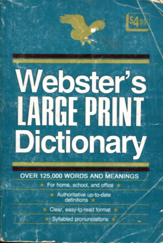 Webster's Large print Dictionary antikvár
