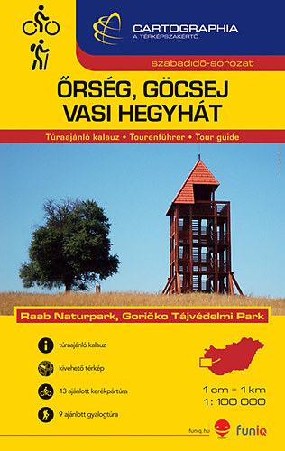 Őrség, Göcsej, Vasi hegyhát túraajánló kalauz - 1:100000 antikvár