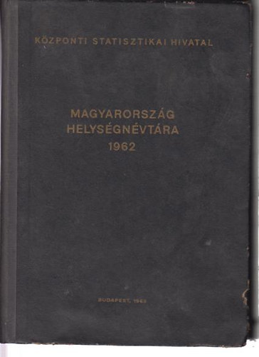 Magyarország Helységnévtára  1962 antikvár