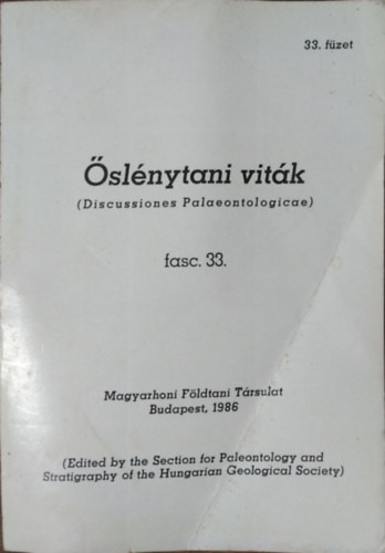 Őslénytani Viták - 33. füzet antikvár