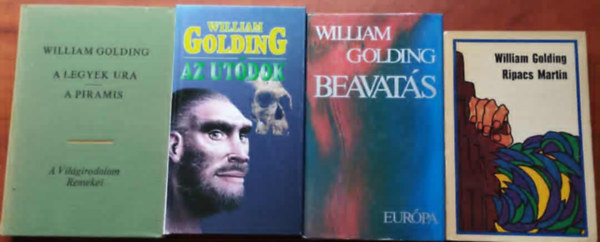 William Golding: 4db William Golding mű: Ripacs Martin + Az utódok + Beavatás+A legyek ura - A piramis antikvár