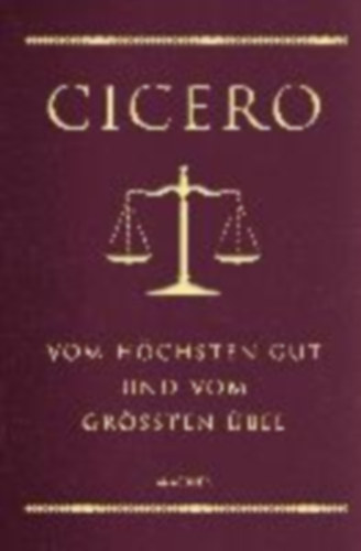Cicero, Marcus Tullius: Vom höchsten Gut und vom größten Übel (Cabra-Lederausgabe) idegen