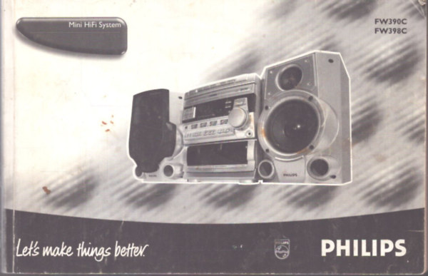 Philips FW390C, FW398C használati utasítás antikvár