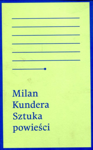 Milan Kundera: Sztuka powiesci - lengyel kiadás antikvár
