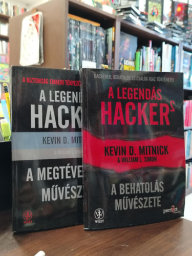 Kevin Mitnick  William L. Simon: A legendás hacker 1-2. A megtévesztés művészete, A behatolás művészete antikvár