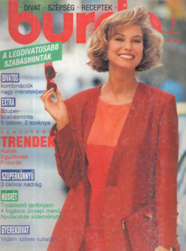 ismeretlen: Burda 1991. március antikvár