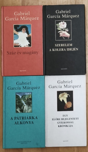 Gabriel García Márquez: 4db Gabriel García Márquez mű - Száz év magány, Szerelem a kolera idején, A pátriárka alkonya, Egy előre bejelentett gyilkosság krónikája antikvár