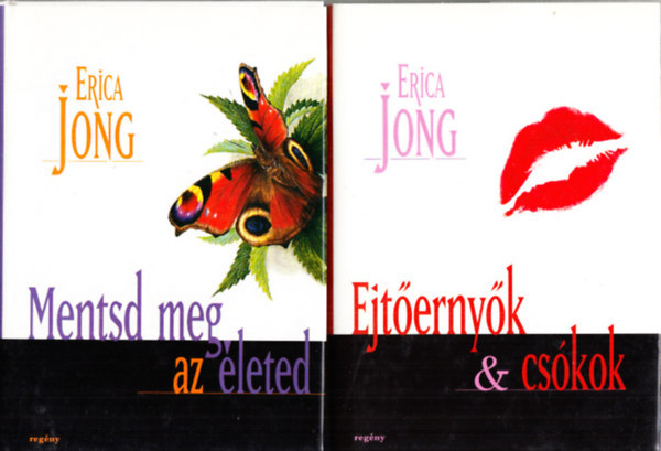 Erica Jong: Ejtőernyők és csókok, Rettegés a repüléstől,Mentsd meg az életed:3 db Erica Jong: antikvár