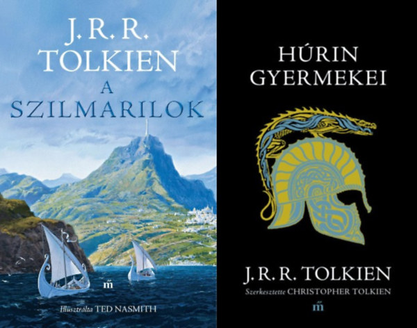 J. R. R. Tolkien, John Ronald Reuel Tolkien: 2 db könyv A Gyűrűk Ura világából: A szilmarilok - Illusztrálta Ted Nasmith + Húrin gyermekei antikvár