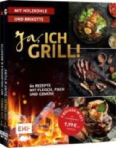 Schmelich, Guido - Fütterer, Mora - Brand, Christoph: Ja, ich grill! - Mit Holzkohle und Briketts: Doppelt gut - 2 Bücher im Set idegen