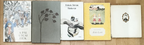 Móricz Zsigmond, Molnár Ferenc, Erich Kästner, Fekete István: 4db kötelező olvasmány + ajándék mű (összesen 5db könyv) - Légy jó mindhalálig, A Pál utcai fiúk, A két Lotti, Tüskevár + Mikor én kisfiú voltam antikvár