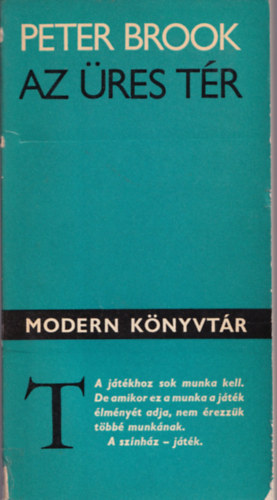 Peter Brook: Az üres tér antikvár