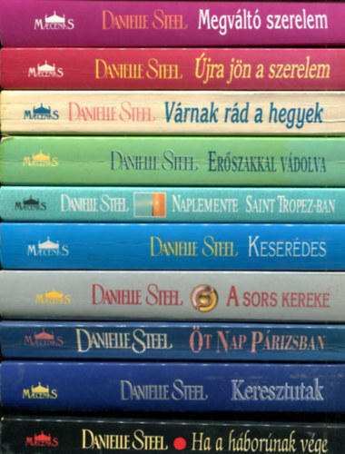 Danielle Steel: 10 db Danielle Steel regény (címek a termékleírásban, saját fotó) antikvár