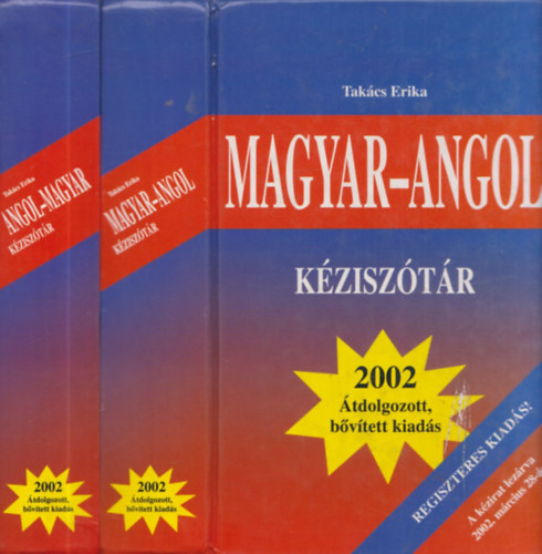 Takács Erika: Angol-Magyar - Magyar-Angol Kéziszótár (Regiszteres kiadás) antikvár