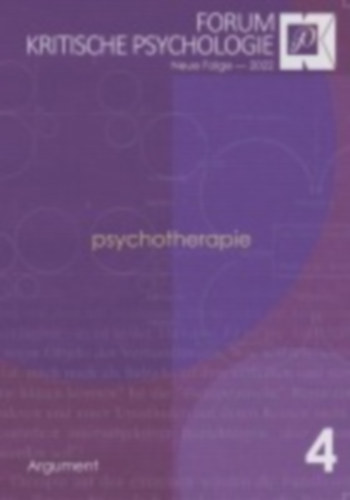 Forum Kritische Psychologie / Psychotherapie idegen