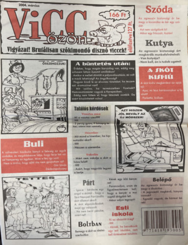 Vicc özön - 2004. március antikvár