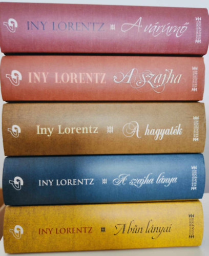Iny Lorentz: 5db Iny Lorentz könyv: A vándorszajha 1-5. Teljes sorozat. / A várúrnő / A szajha / A hagyaték / A szajha lánya / A bűn lányai / antikvár