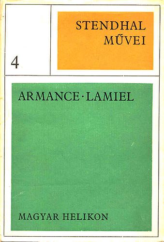 Stendhal: Armance-Lamiel antikvár