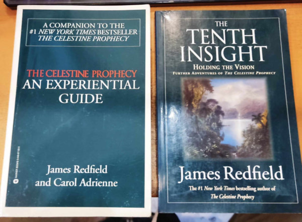 James Redfield, Carol Adrienne: 2 db The Celestine Prophecy: An Experiential Guide + The Tenth Insight: Holding the Vision: Further Adventures of The Celestine Prophecy antikvár