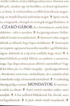 Czakó Gábor: Mondatok antikvár