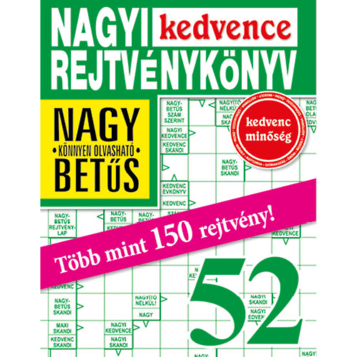 Nagyi kedvence rejtvénykönyv 52. antikvár