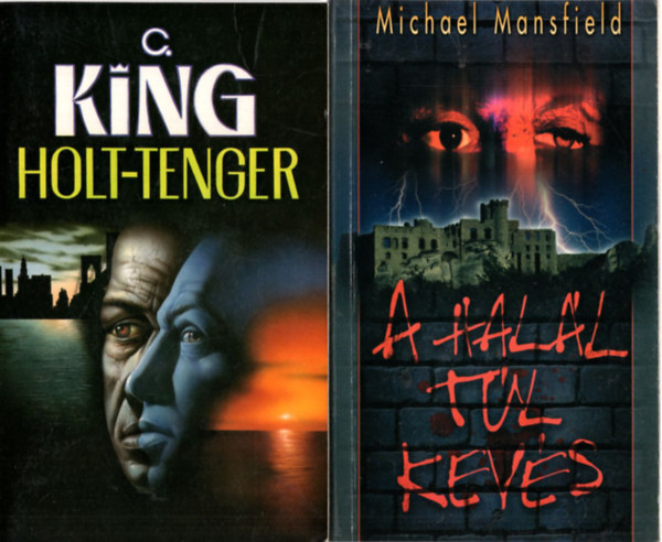 David Morrel, William Gordon, C. King, Michael Mansfield: 4 db krimi: A láng szövetsége, Gyilkos gének, Holt-tenger, A halál túl kevés könyv