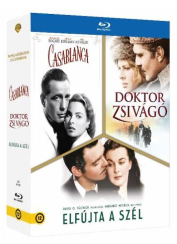 Filmklasszikusok gyűjteménye (Doktor Zsivágó, Casablanca, Elfújta a szél) - Blu-ray BLU-RAY