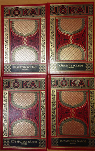 Jókai Mór: 2 mű 4 kötetben Jókai Mór gyűjteményes díszkiadásából: Kárpáthy Zoltán, Egy magyar nábob antikvár