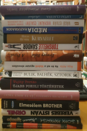 Vujity Tvrtko, Jakupcsek Gabriella, Kandász Andrea, Verebes István, Havas Henrik: 15 db Celeb pakk: Újabb pokoli történet; És te hogy vagy?; Elmesélem Brother; Ornél; Nemek igenje; Jáksó László - Hogyan lettem szép; A levegő ura; A p@si; Ha én ezt a klubról egyszer elmesélem; Bulik, balhék, sztorik; Az álomnő; Vigyázat, csalók! antikvár