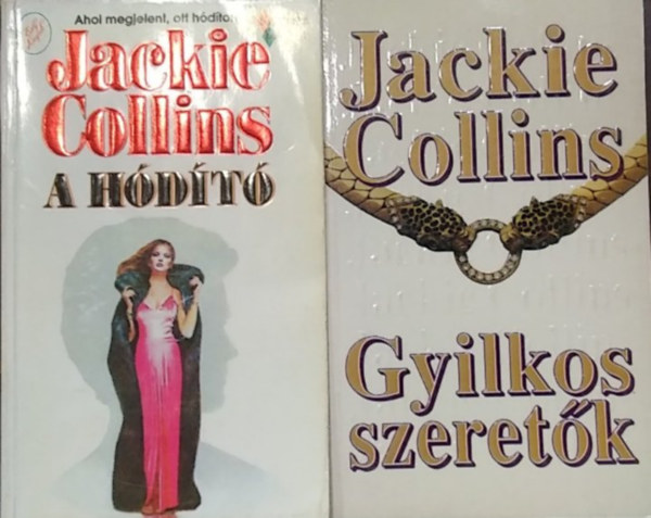 Jackie Collins: 2 db Jackie Collins mű: Gyilkos szeretők+ A hódító antikvár