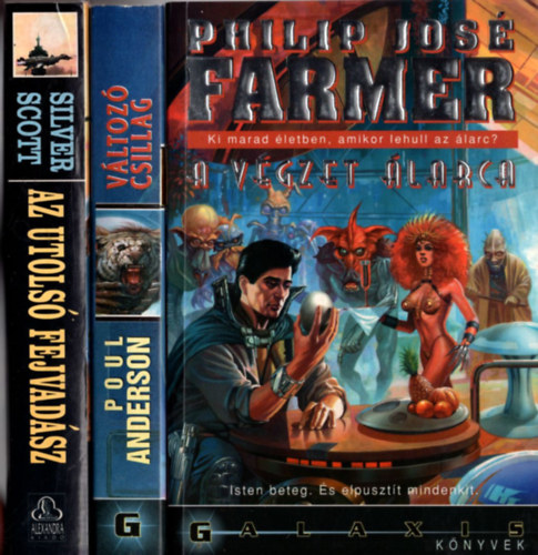 Poul Anderson, Silver Scott, Philip José Farmer: 3 db sci-fi könyv együtt: Az utolsó fejvadász, Változó csillag, A végzet álarca. könyv