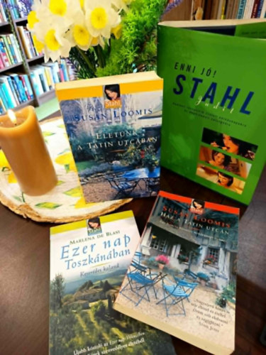 Susan Loomis, Marlena de Blasi: Stahl Judit könyvtára: 4 darabos könyvcsomag: Ház a Tatin utcán, Életünk a Tatin utcában, Ezer nap Toszkánában, Enni jó! antikvár