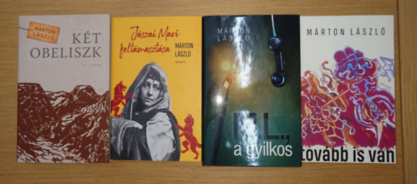 Márton László: 4 kiváló könyv Márton Lászlótól: Jászai Mari feltámasztása, M.L., a gyilkos, Két obeliszk, Tovább is van antikvár