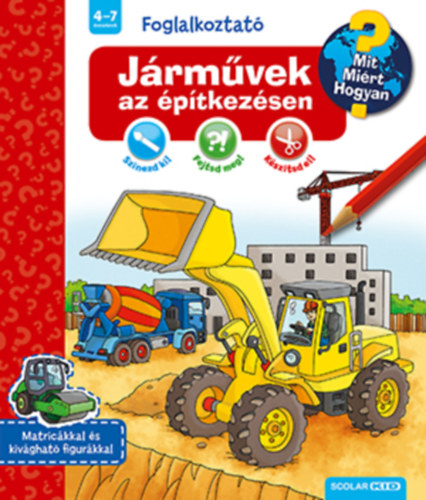 Járművek az építkezésen könyv