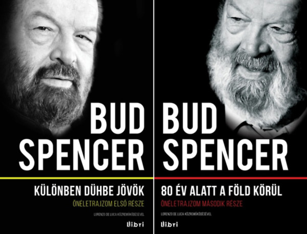 Bud Spencer, Lorenzo de Luca: Bud Spencer I-II. (Különben dühbe jövök + 80 év alatt a Föld körül) / Önéletrajzom első és második része antikvár