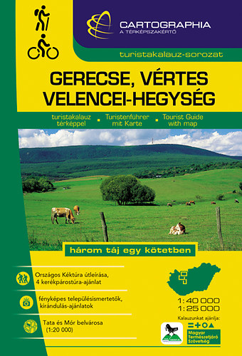 Gerecse, Vértes, Velencei-hegység turistakalauz 1:40 000,1:25 000 "SC" akciós termékkép 1