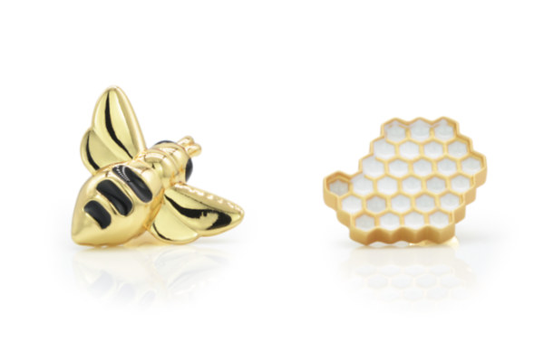 Méhecske méhsejttel, arany - Kitűző ajándék