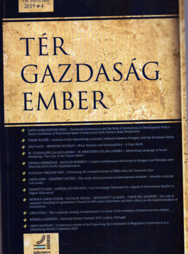 Adrienn Reisinger (főszerk.): Tér - Gazdaság - Ember VII. évfolyam 2019/4. antikvár