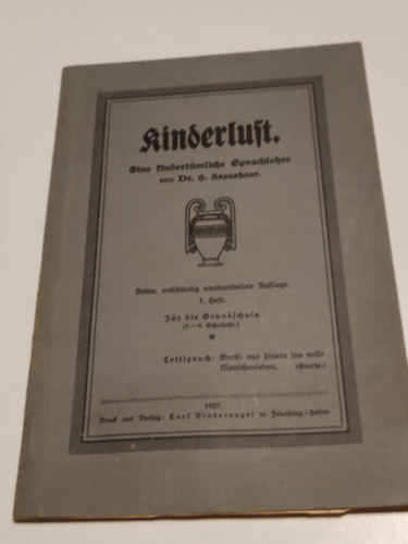 Dr. H. Kraushaar: Kinderlust antikvár