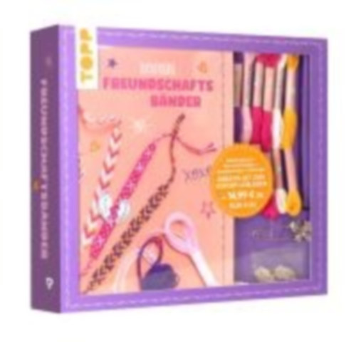 Roland, Heike - Thomas, Stefanie: Kreativ-Set Zuckersüße Freundschaftsbänder. Mit Anleitungsbuch und Material idegen