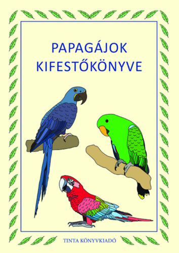 Papagájok kifestőkönyve akciós termékkép 1
