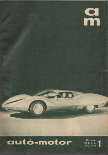 Szerk: B. Pór Ibolya: Autó-Motor XXI. évf. 1968. antikvár