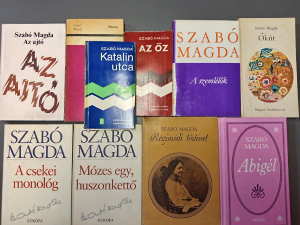 Szabó Magda: (10db) Szabó Magda könyvcsomag: Az ajtó / Az őz / Pilátus / Ókút / A szemlélők / Katalin utca / Mózes egy, huszonkettő / A csekei monológ / Régimódi történet / Abigél antikvár