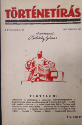 Belitzky János (szerk.): Történetírás I. évfolyam 2. szám (1937. március ) antikvár