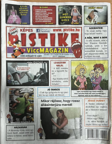 Száraz Attila (Főszerk.): Pistike 2017. október . XXIII. évfolyam 10. szám antikvár