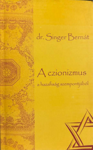 A czionizmus a hazafiság szempontjából antikvár